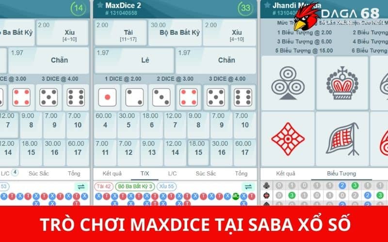 Maxdice là trò chơi dự đoán vào viên xúc xắc Maxdice là trò chơi dự đoán vào viên xúc xắc